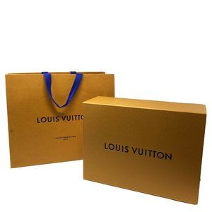 Louis Vuitton Empty Orange Magnetic Box & Bag